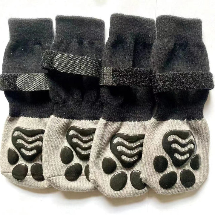 Anti - Skid Black And Gray Socks | Bull Terrier World