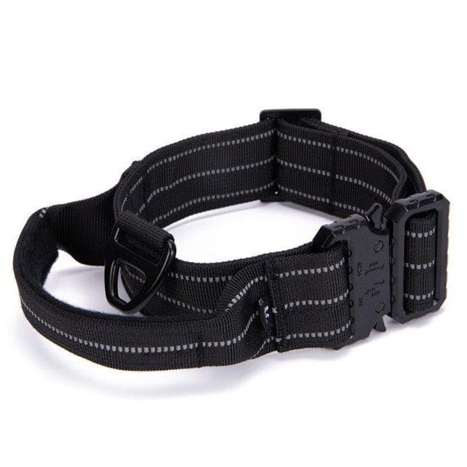 1000D Reflective Collar With Handle Bull Terrier World