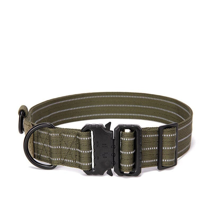 1000D Reflective Collar Without Handle Bull Terrier World Army Green