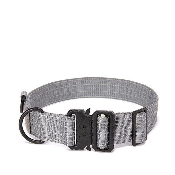 1000D Reflective Collar Without Handle Bull Terrier World Gray