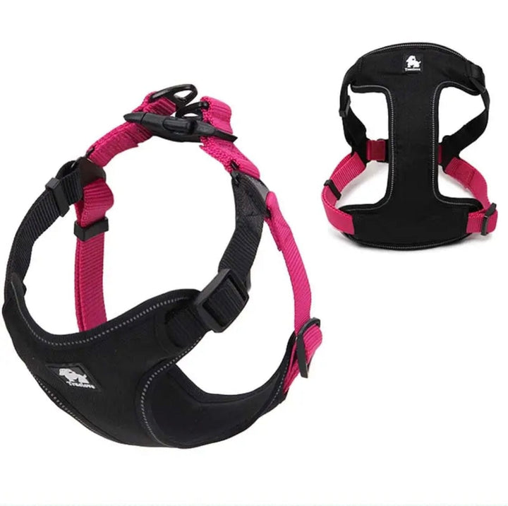 3M Padded Step-in Harness Bull Terrier World S / Black & Pink