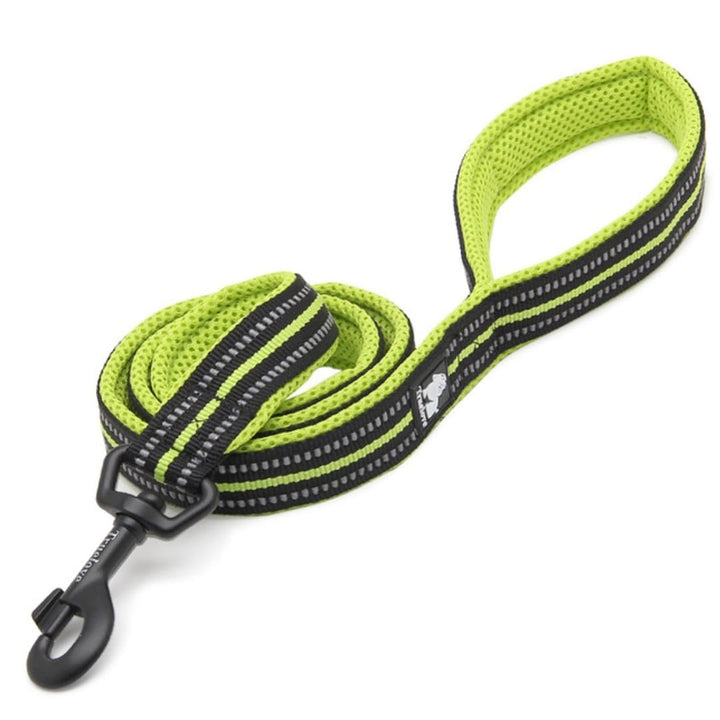 3M Reflective Leash 110cm/43" Bull Terrier World 1.5cm / 0.6" / Green