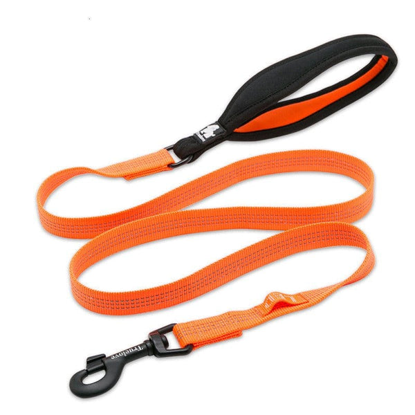 3M Reflective Leash With Neoprene Handle 140cm/55.1" Bull Terrier World 1.5cm / 0.6" / Orange