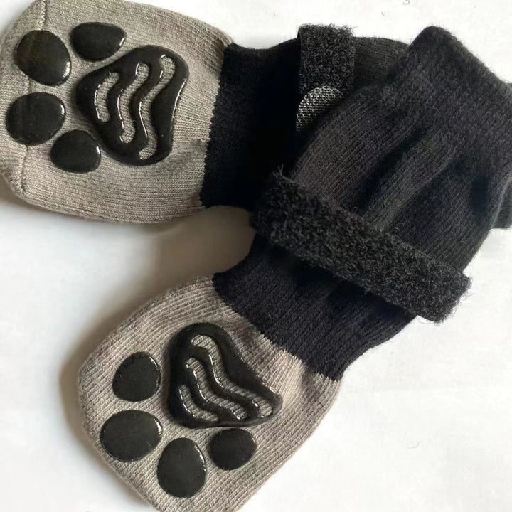 Anti - Skid Black And Gray Socks | Bull Terrier World