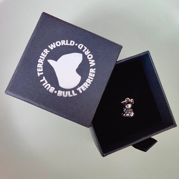 925 Sterling Silver Bull Terrier Puppy Charm | Bull Terrier World