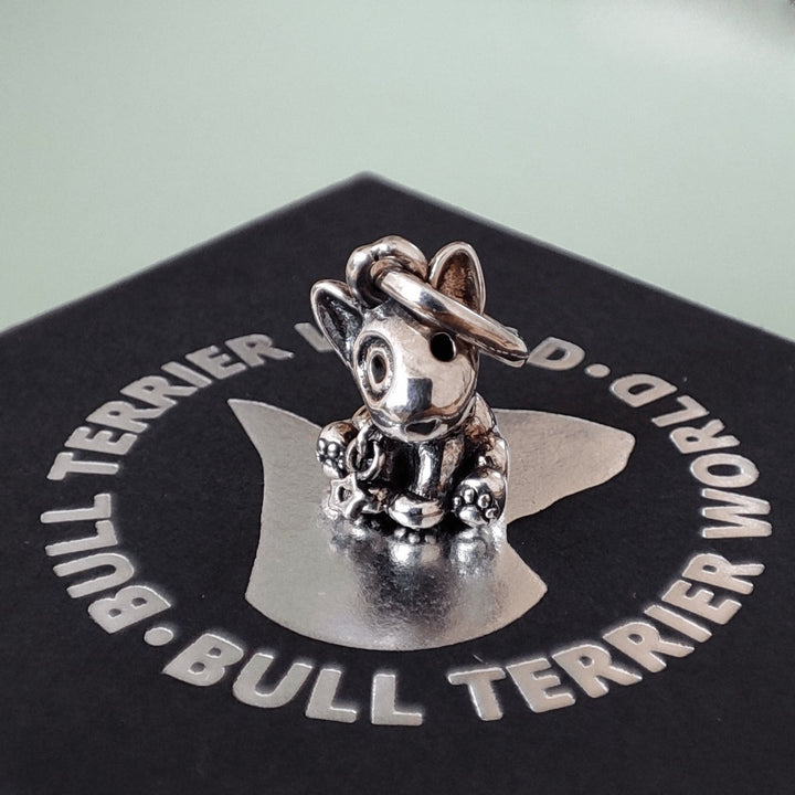 925 Sterling Silver Bull Terrier Puppy Charm | Bull Terrier World