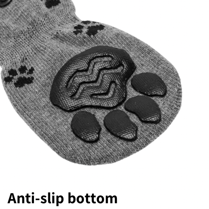 Anti-Skid Gray Paw Socks | Bull Terrier World