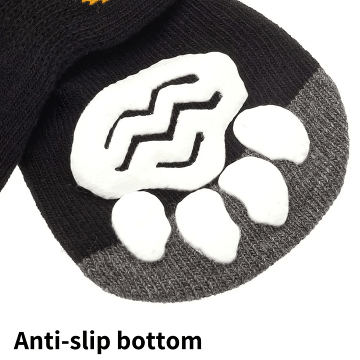 Anti-Skid Yellow Paw Socks | Bull Terrier World