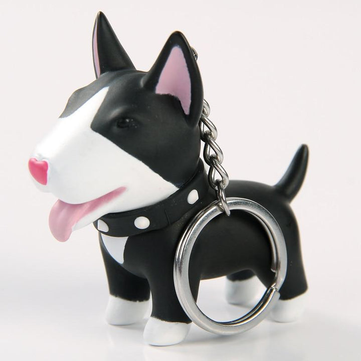 Bull Terrier Keychain Bull Terrier World Black and white