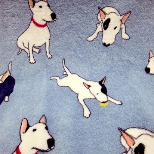 Bull Terrier Printed Fleece Blanket Bull Terrier World