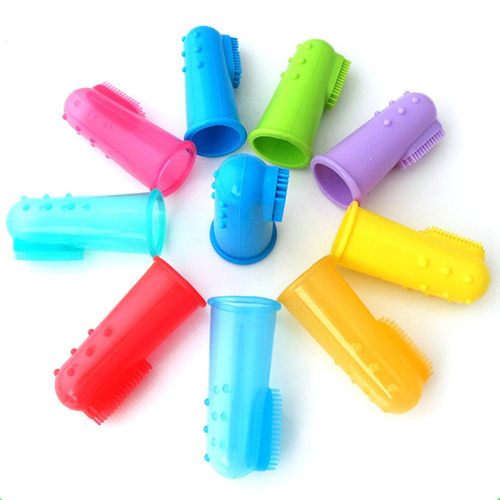 Colorful Silicone Finger Toothbrush | Bull Terrier World