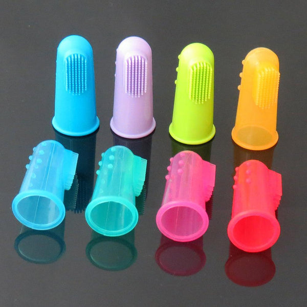 Colorful Silicone Finger Toothbrush Bull Terrier World