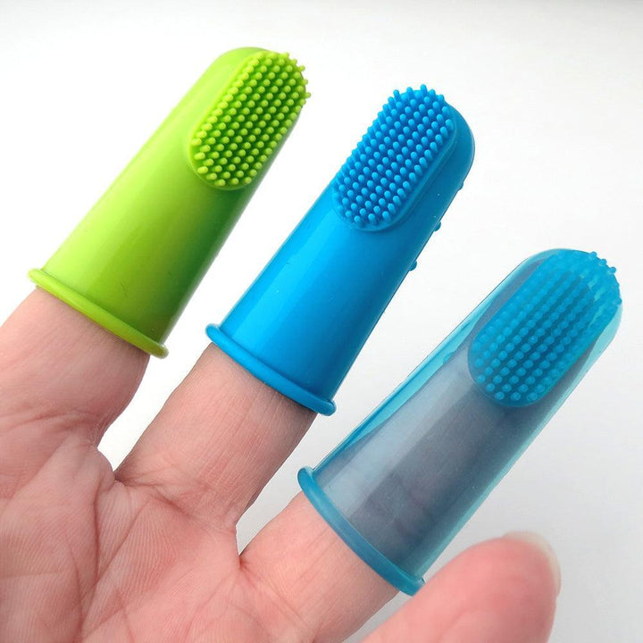 Colorful Silicone Finger Toothbrush | Bull Terrier World