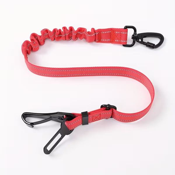Cinturón de seguridad para perros para coche de uso dual con cuerda elástica