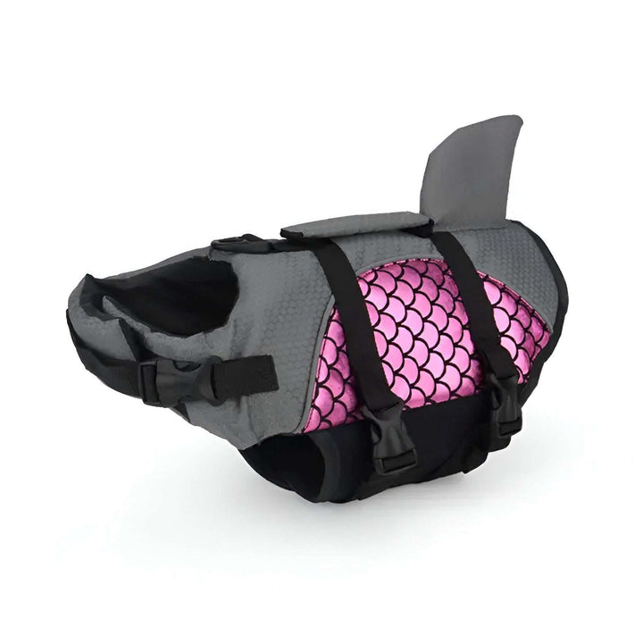 Metallic Life Jacket With Fin Bull Terrier World XS / Pink