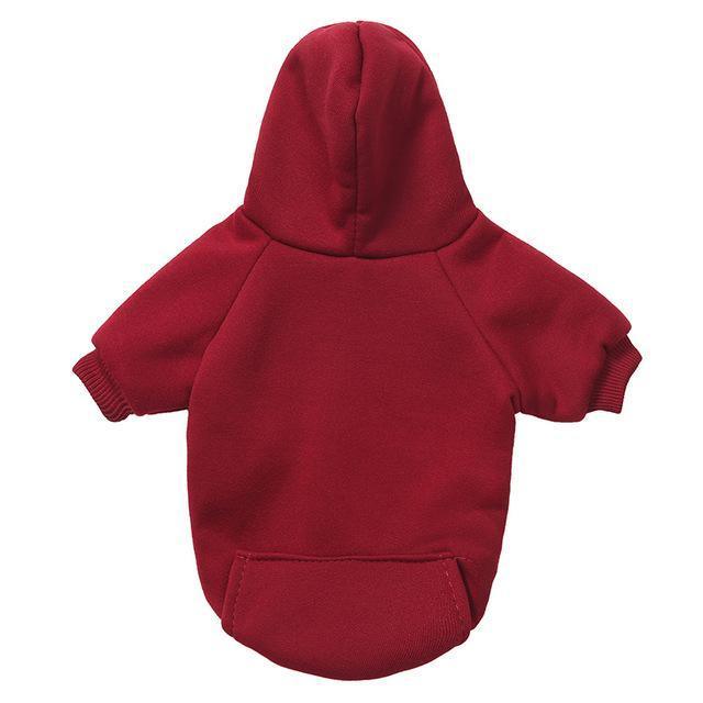 Hoodie With Pocket Bull Terrier World XS / Wine red