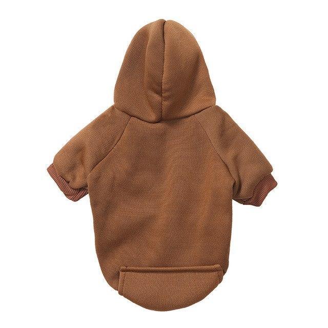 Hoodie With Pocket Bull Terrier World XS / Brown