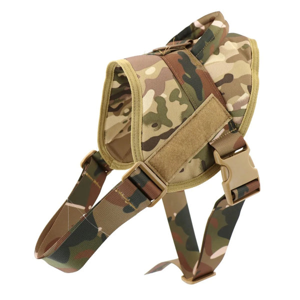 Tactical Harness With Velcro Bull Terrier World S / Green Camo