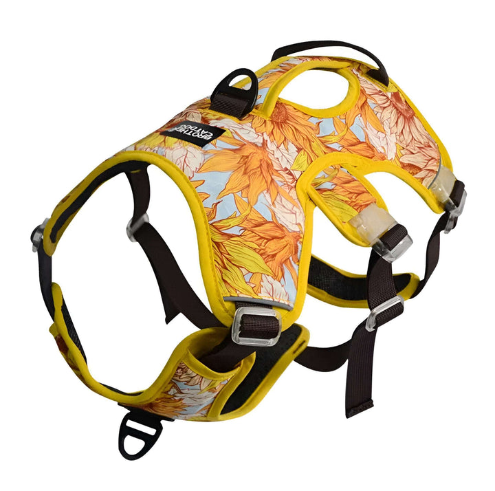 Colorful No-Pull Escape-Proof Harness Bull Terrier World S / Yellow