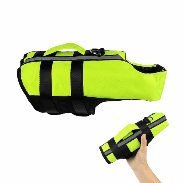 Neon Green Inflatable Life Jacket Bull Terrier World S