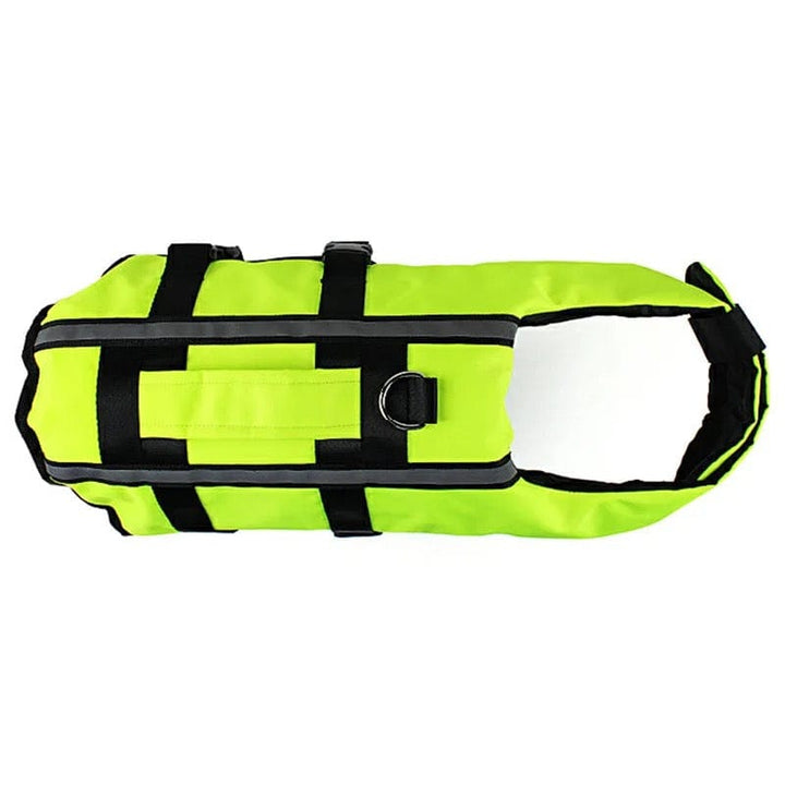 Neon Green Inflatable Life Jacket | Bull Terrier World