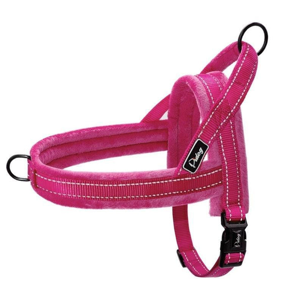 Soft Padded Reflective Harness Bull Terrier World XS / Pink