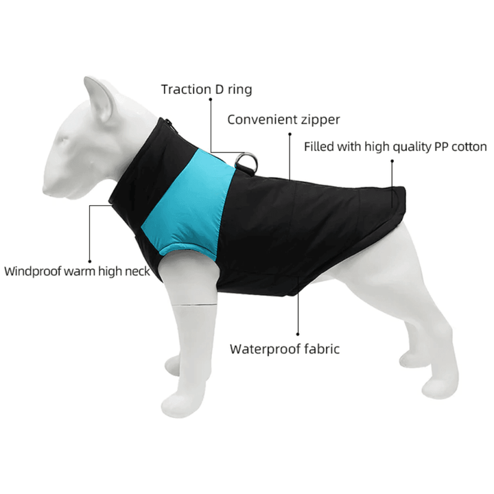 Warm Waterproof Dog Vest Bull Terrier World