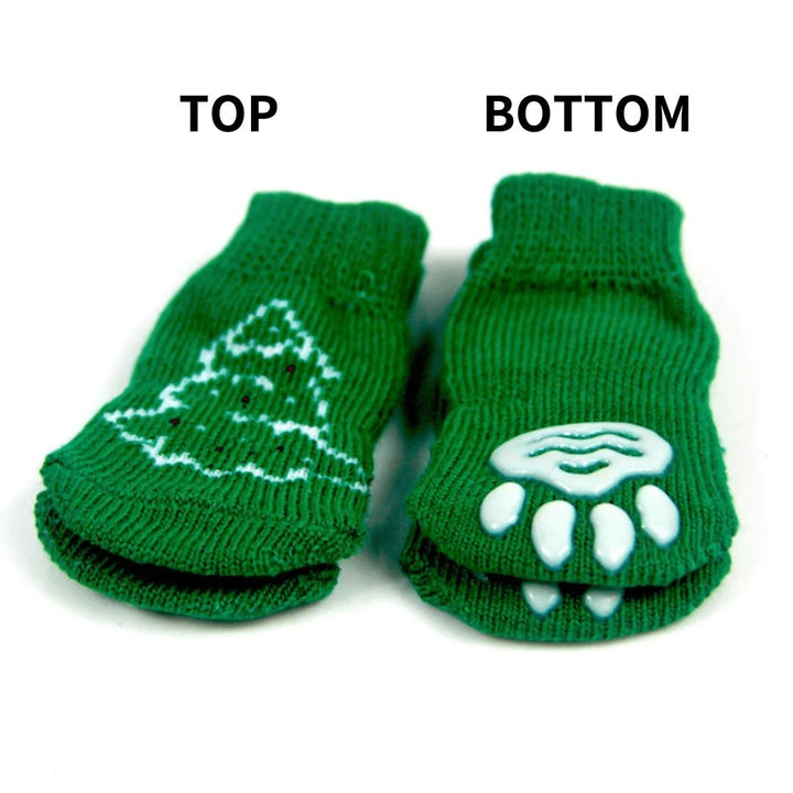 Anti - Skid Christmas Tree Socks | Bull Terrier World