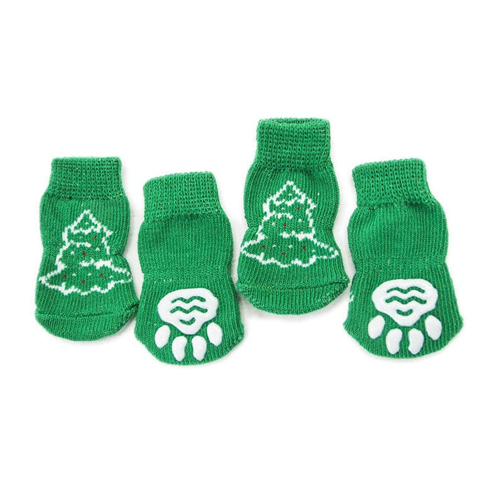 Anti - Skid Christmas Tree Socks | Bull Terrier World