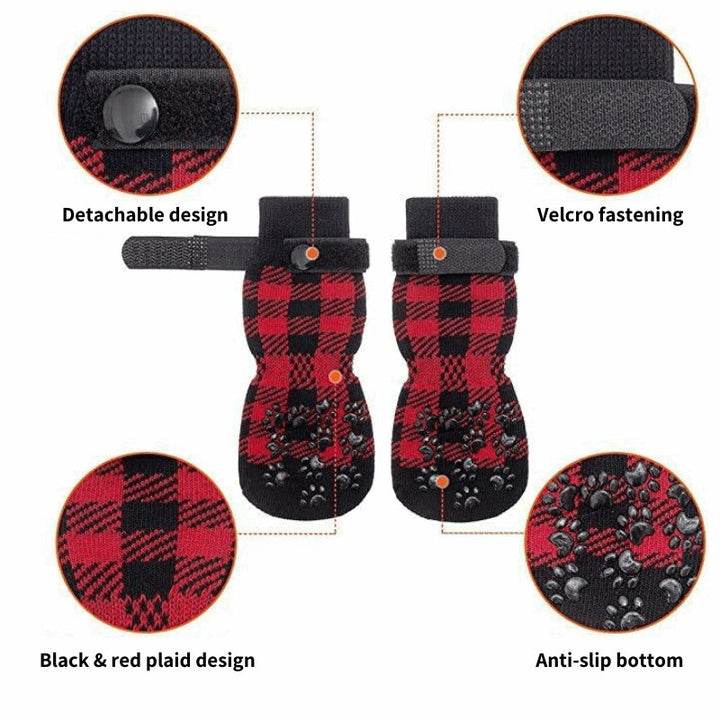 Anti - Skid Plaid Socks | Bull Terrier World