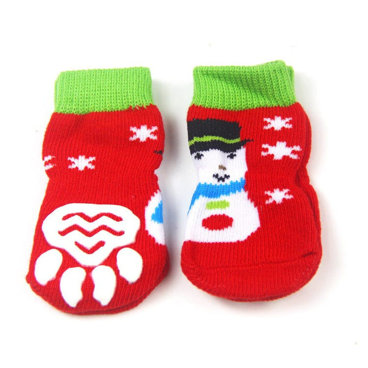 Anti - Skid Snowman Socks | Bull Terrier World