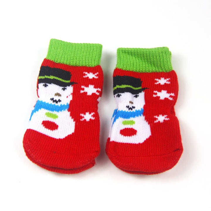 Anti - Skid Snowman Socks | Bull Terrier World