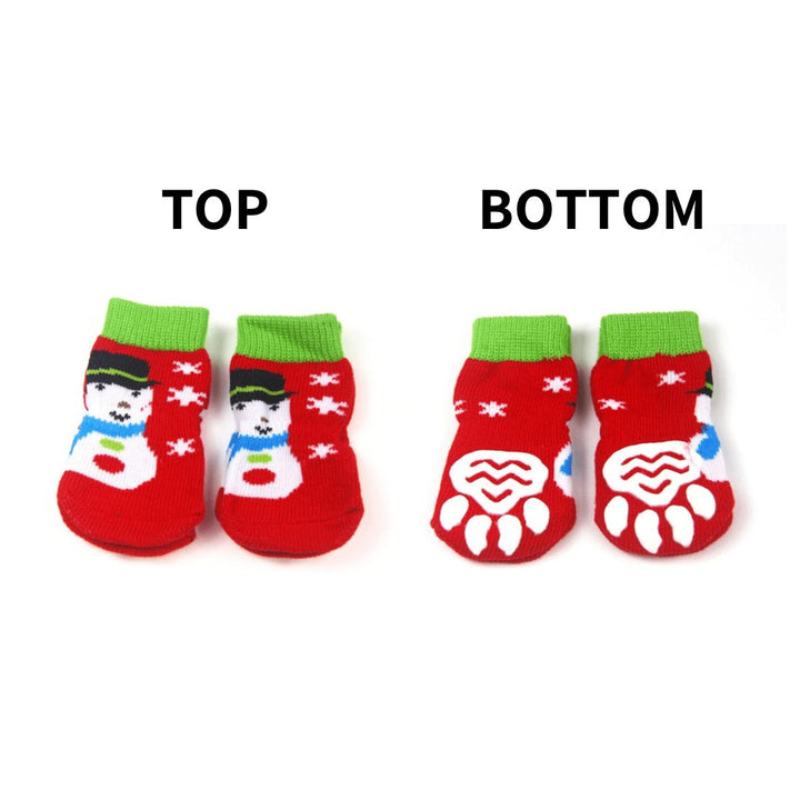 Anti - Skid Snowman Socks | Bull Terrier World