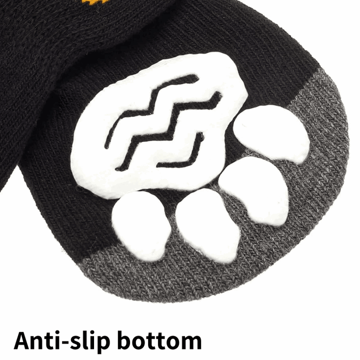 Anti-Skid Yellow Paw Socks Bull Terrier World