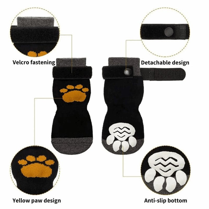 Anti - Skid Yellow Paw Socks | Bull Terrier World