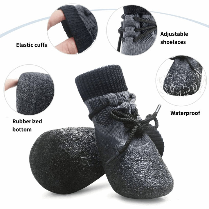 Anti - Slip Rubberized Sock Boots | Bull Terrier World