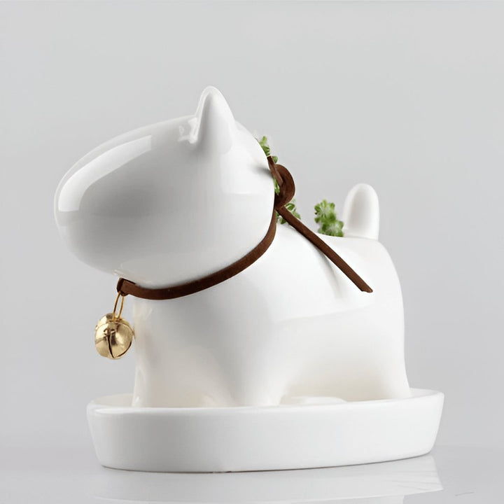 Bull Terrier Ceramic Flower Pot | Bull Terrier World