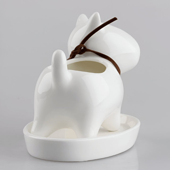 Bull Terrier Ceramic Flower Pot | Bull Terrier World