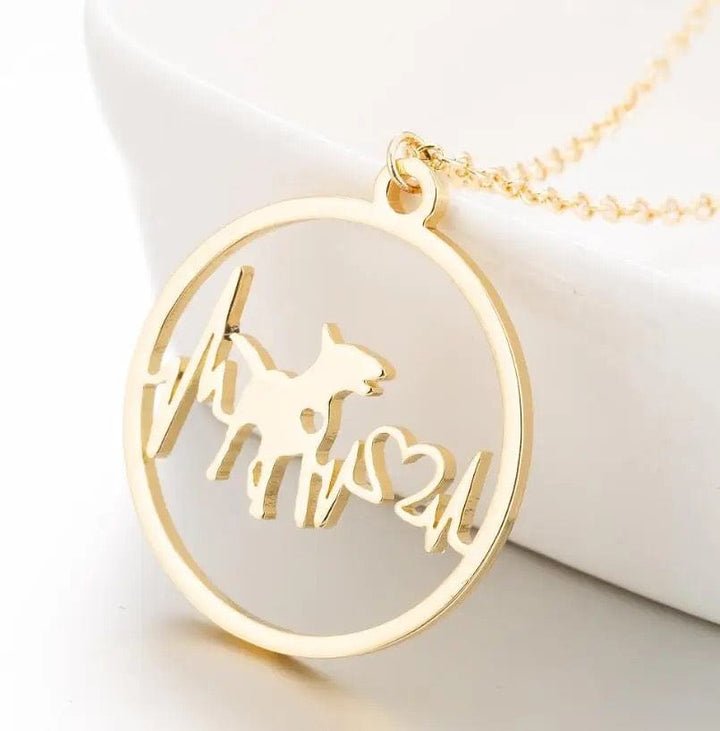 Bull Terrier Heartbeat Necklace | Bull Terrier World