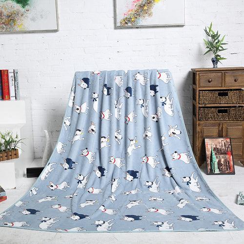 Bull Terrier Printed Fleece Blanket | Bull Terrier World