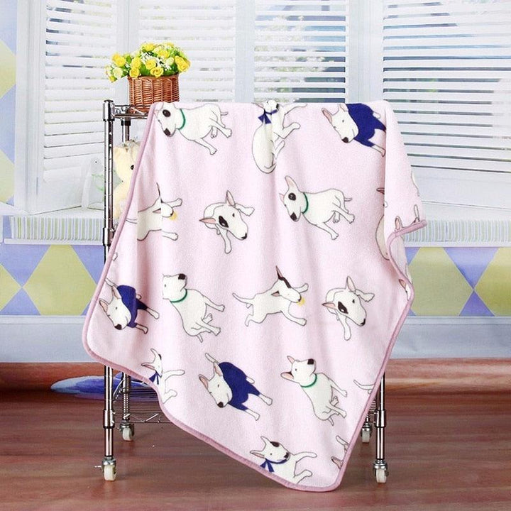 Bull Terrier Printed Fleece Blanket | Bull Terrier World