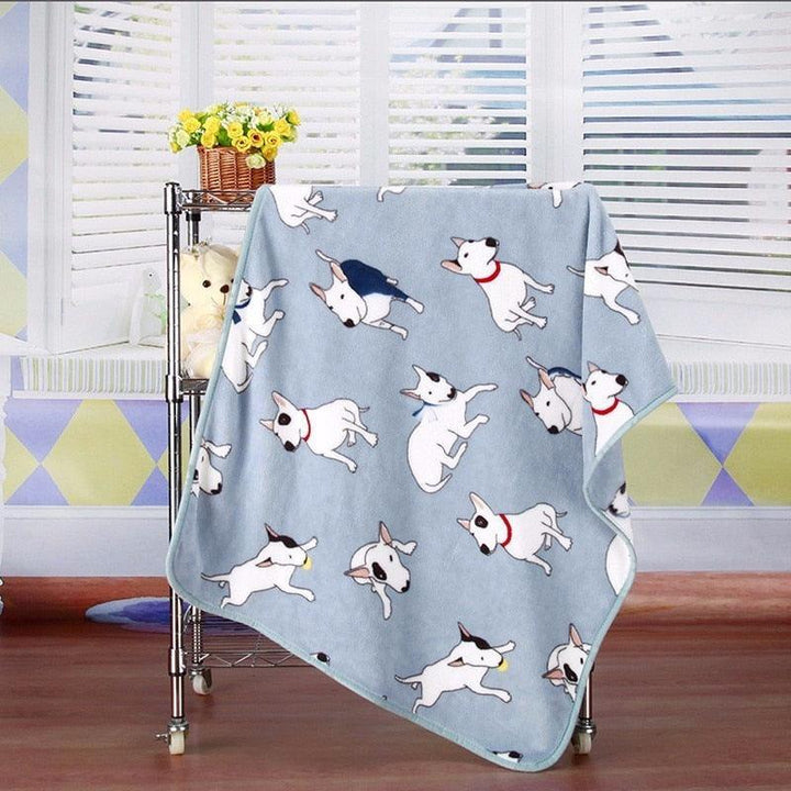 Bull Terrier Printed Fleece Blanket | Bull Terrier World