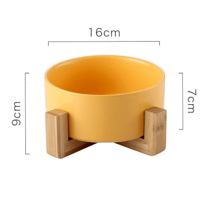 Ceramic Bowl With Bamboo Rack 850ml / 28.7 fl oz