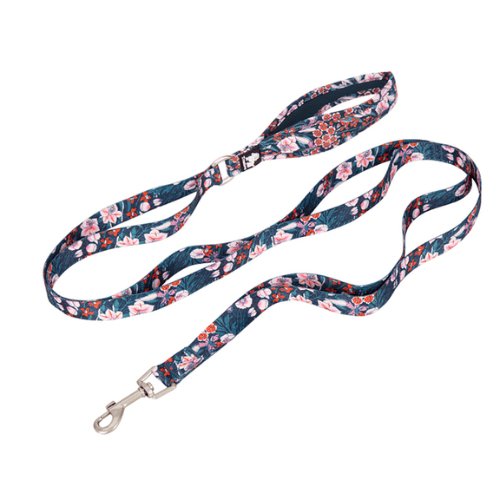 Floral Multi - Handle Leash | Bull Terrier World