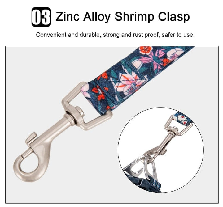 Floral Multi - Handle Leash | Bull Terrier World