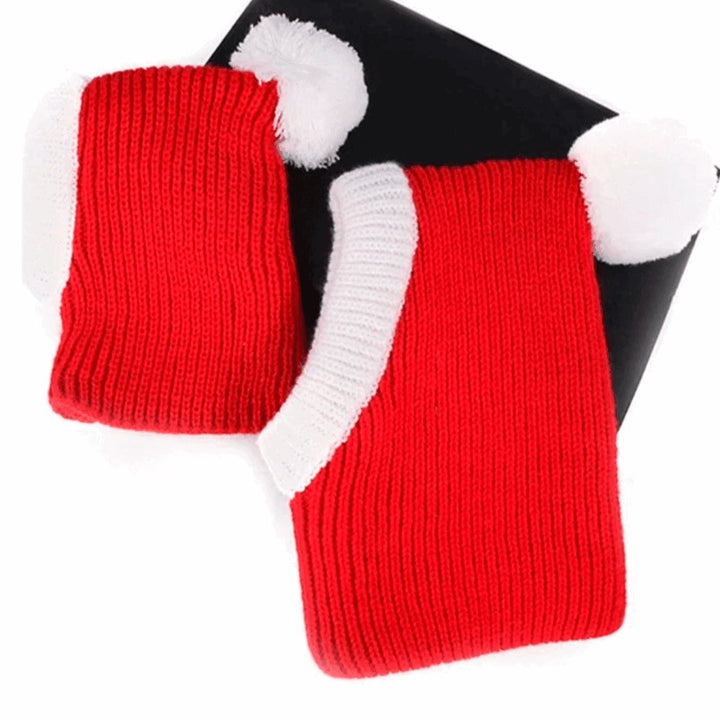 Knitted Bull Terrier Santa Hat | Bull Terrier World