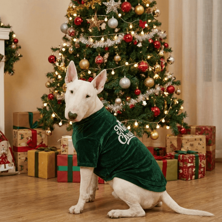 Merry Christmas Dog Shirt | Bull Terrier World