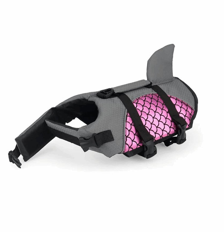 Metallic Life Jacket With Fin | Bull Terrier World