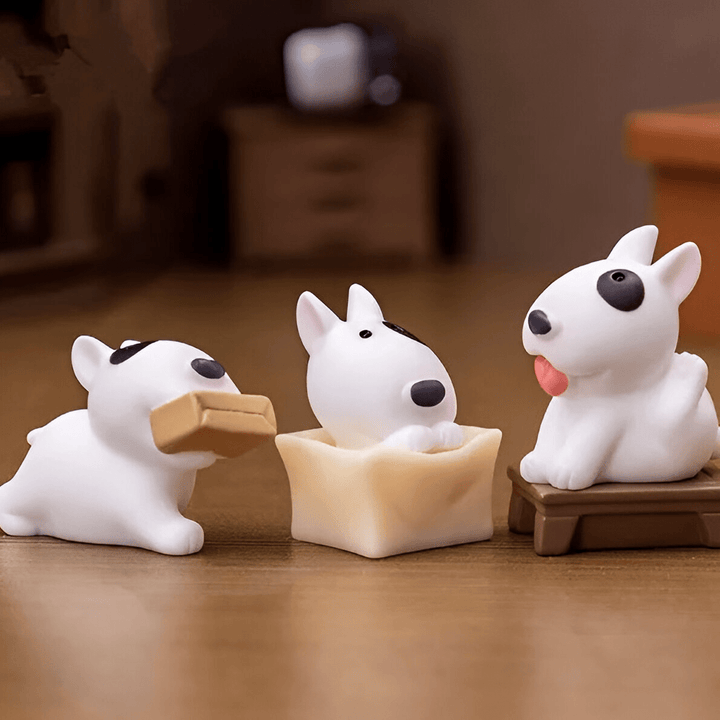 Mini Bull Terrier Figurines Set Bull Terrier World