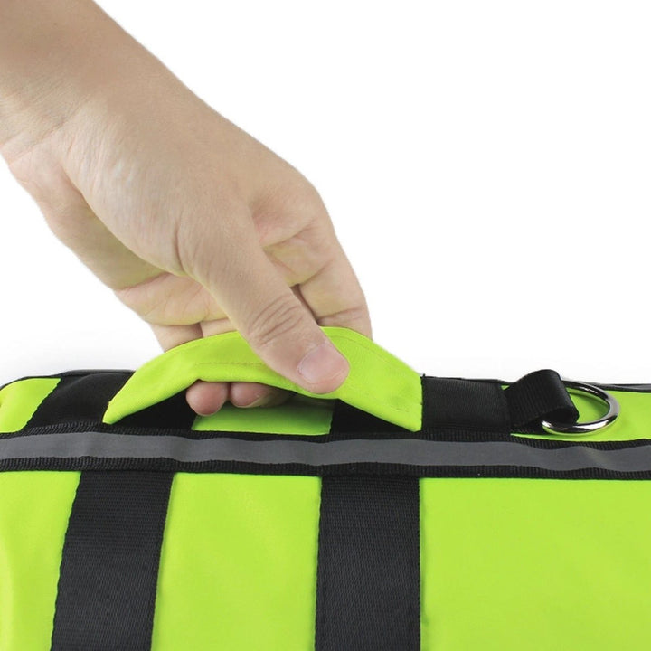 Neon Green Inflatable Life Jacket | Bull Terrier World